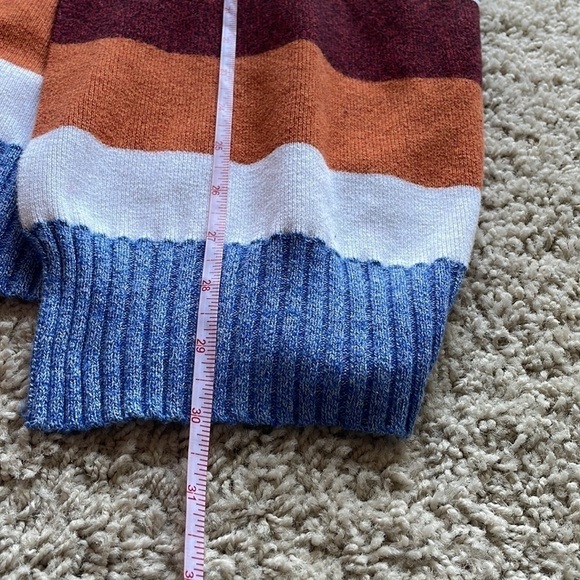 Zesica open front striped cardigan size M - Picture 6 of 8